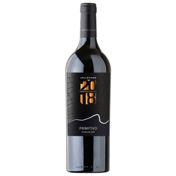 Fles Collezione Ventidiciotto Primitivo, Collezione Ventidiciotto