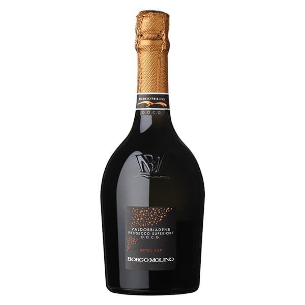 Fles Prosecco di Valdobbiadene Superiore DOCG Extra Dry, Borgo Molino